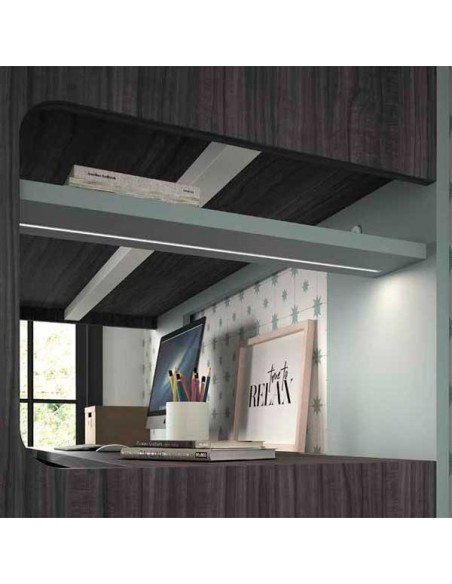 Dormitorio Juvenil con Litera F205 luz led