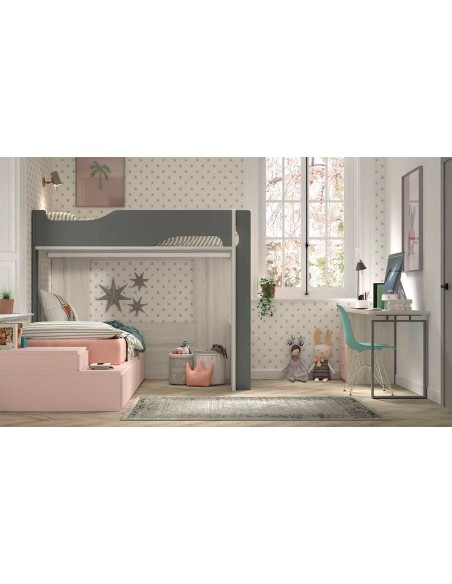 Dormitorio Juvenil con Litera F206 Glicerio Chaves