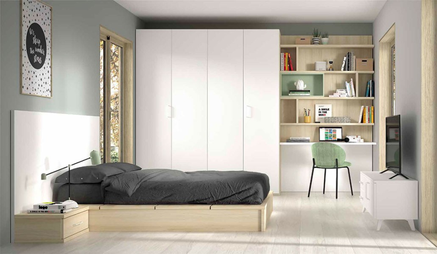 Dormitorio juvenil de la firma nacional Glicerio Chaves