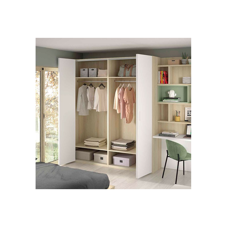 Armario con puertas plegables
