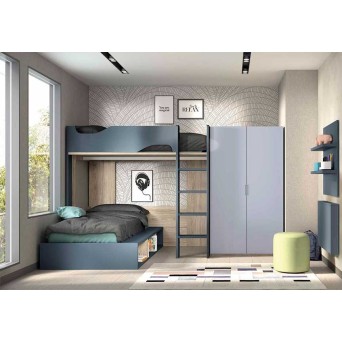 Dormitorio Juvenil con Litera F208 2
