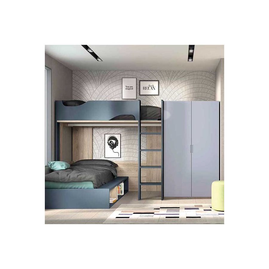 Dormitorio Juvenil con Litera F208