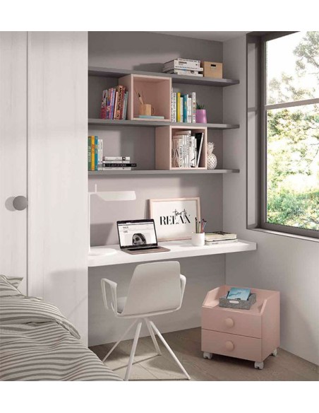 Dormitorio juvenil con escritorio