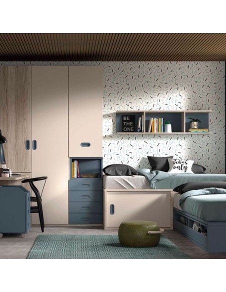 Dormitorio juvenil compacto F021