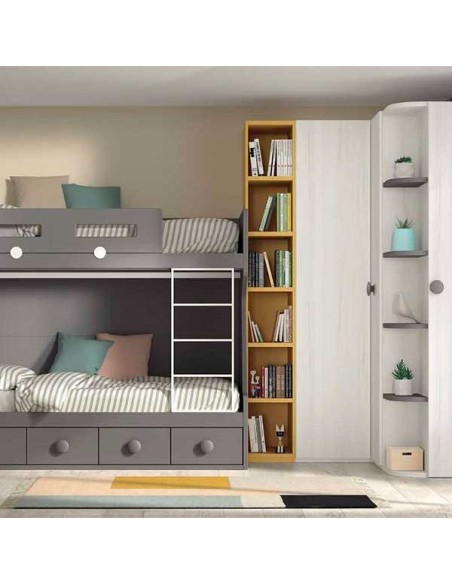 Dormitorio Juvenil con Litera F209