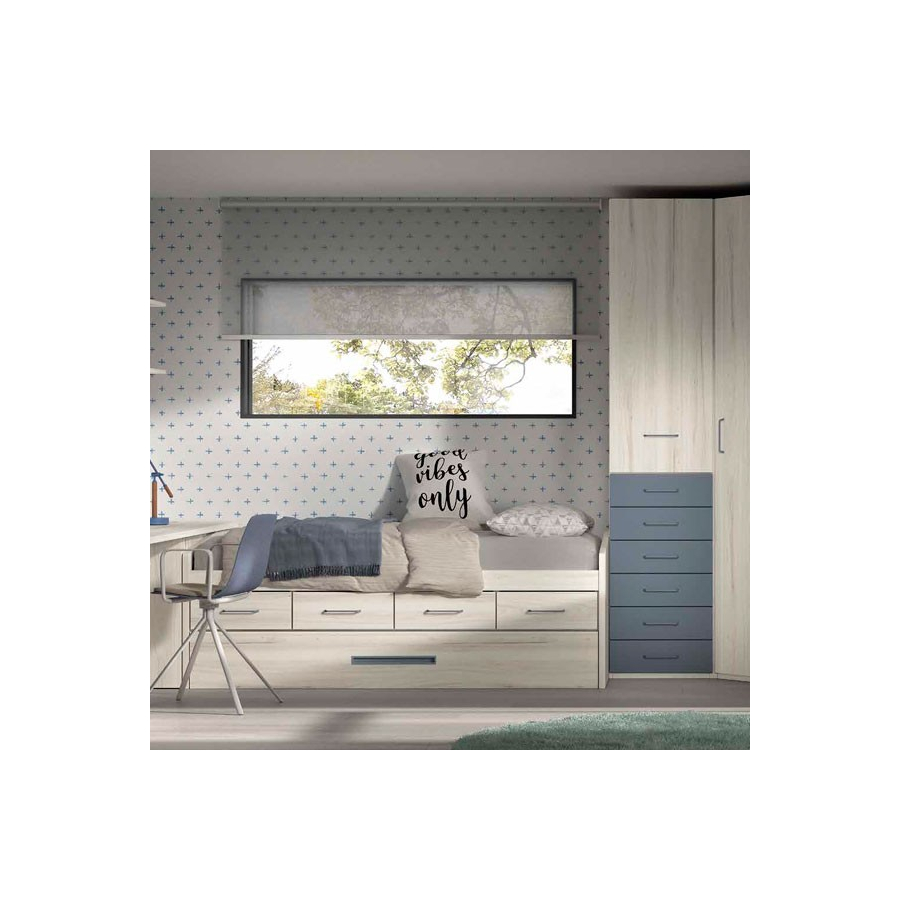 Dormitorio Juvenil F023 | Glicerio Chaves en Muebles Lara