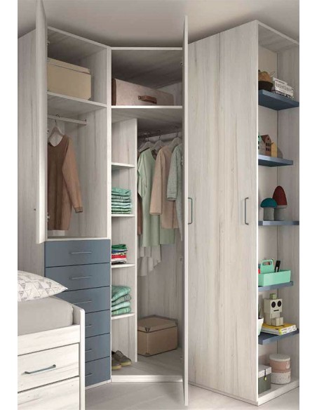 Dormitorio Juvenil F023 | Glicerio Chaves en Muebles Lara