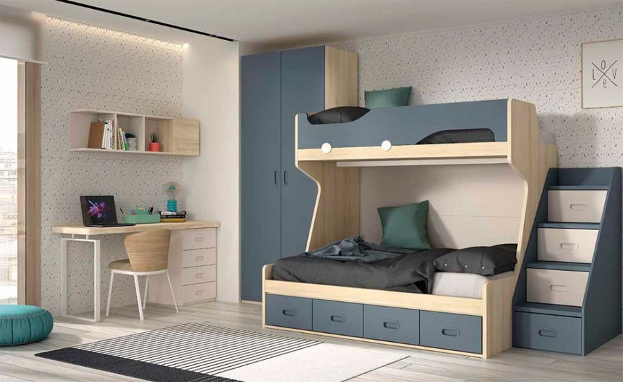 Dormitorio Juvenil con Litera F210 LITERA