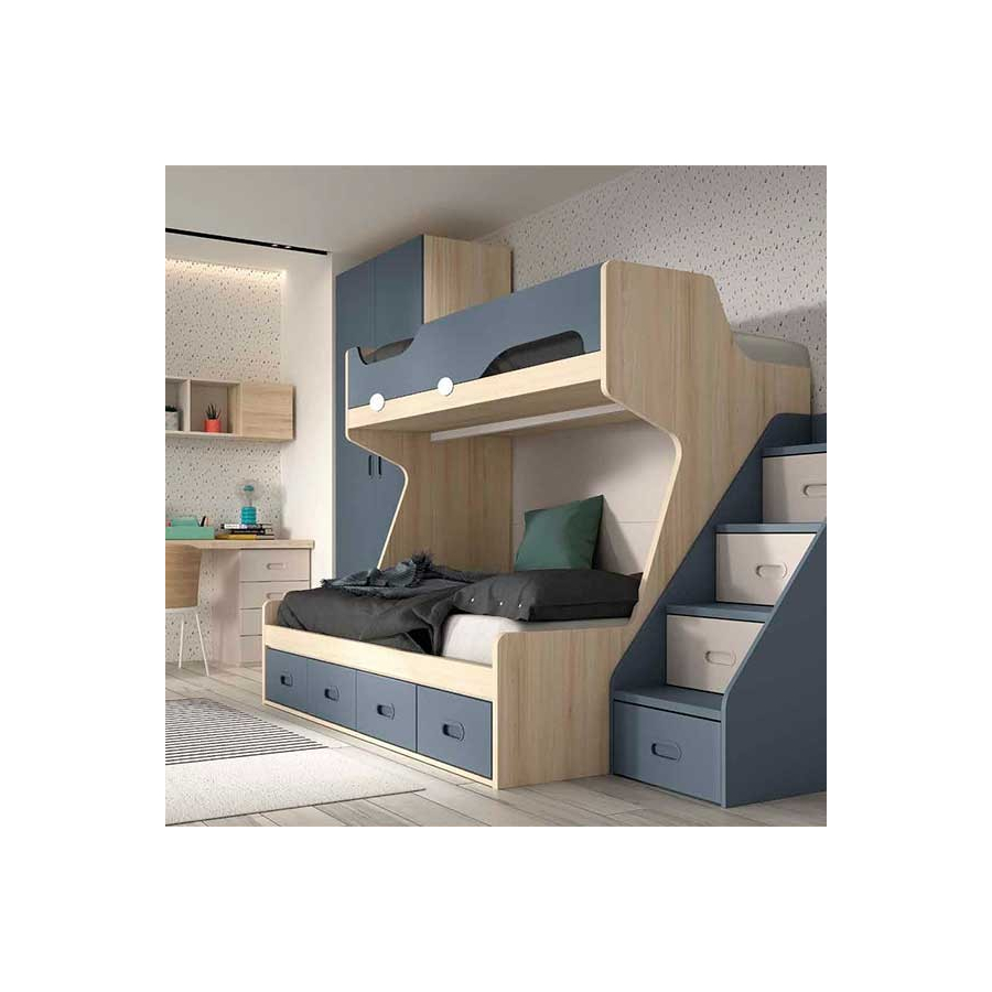 Dormitorio Juvenil con Litera F210