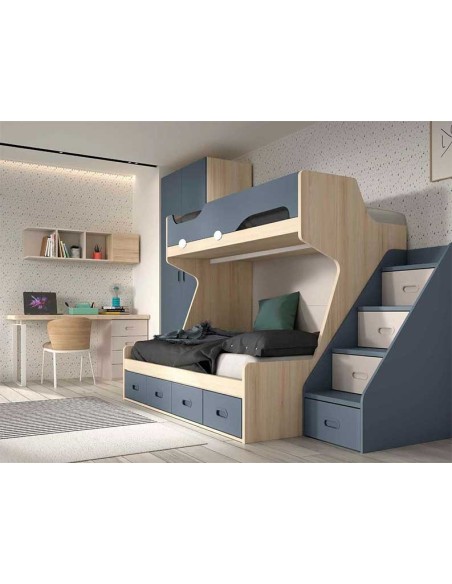 Dormitorio Juvenil con Litera F210 Glicerio Chaves