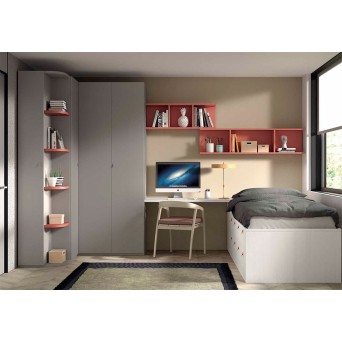 Dormitorio juvenil compacto F024 2