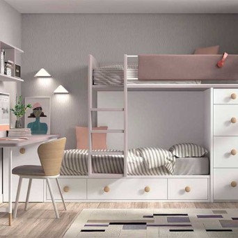 Dormitorio Juvenil con Litera F211