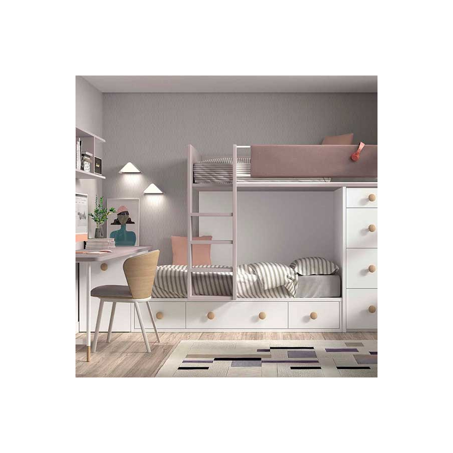 Dormitorio Juvenil con Litera F211