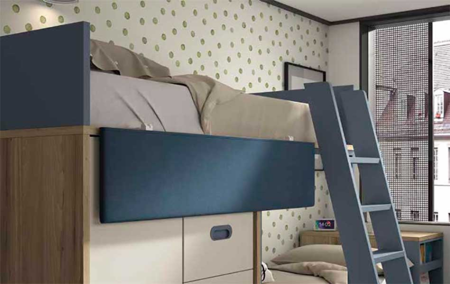 Block Dormitorio Juvenil F212 QUITAMIEDOS ABATIBLE