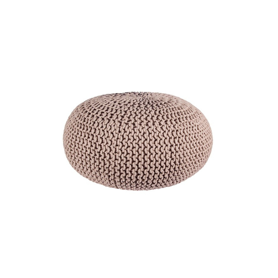 Puff Trenzado visón | Puffs en Muebles Lara