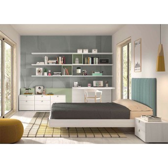 Dormitorio juvenil F309 de la firma Glicerio Chaves 2