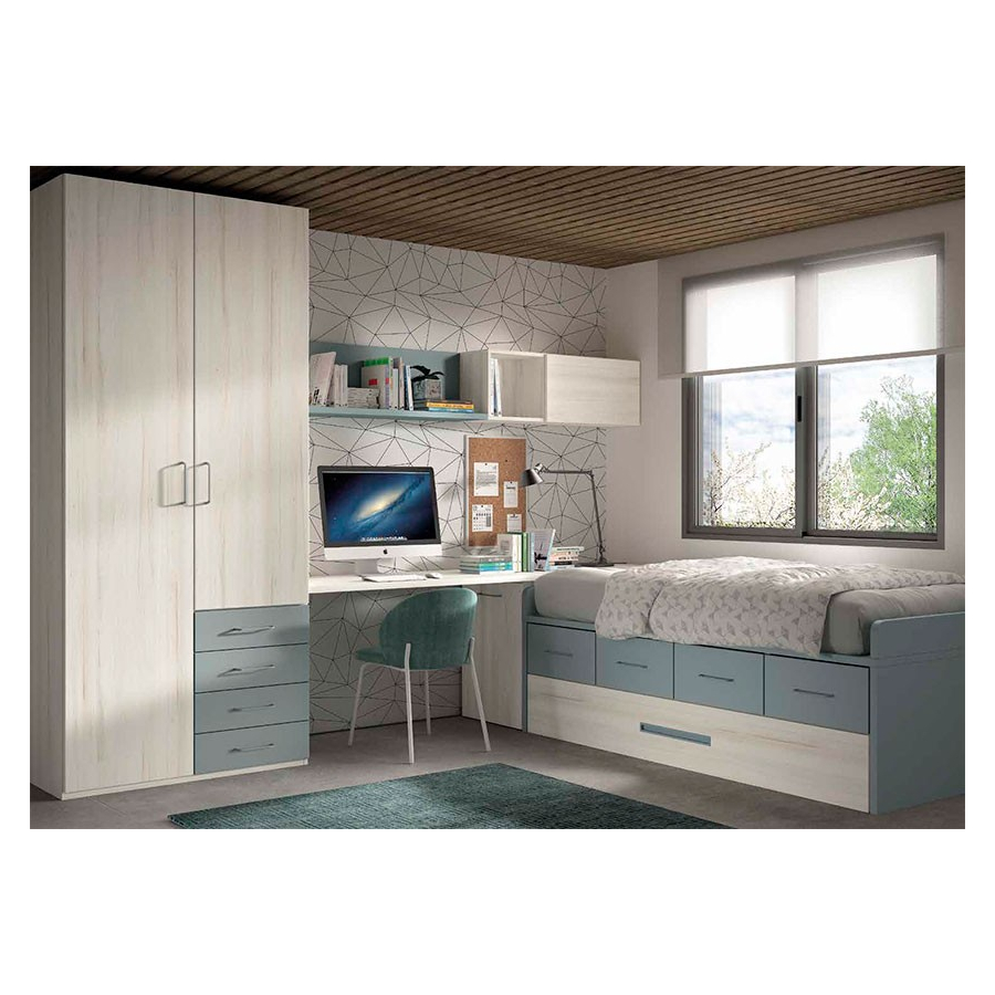 Dormitorio compacto F025