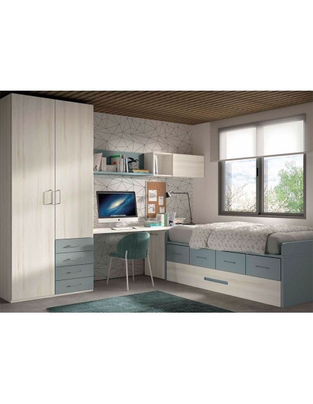Dormitorio compacto F025