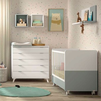 Habitación infantil con cuna modelo F16