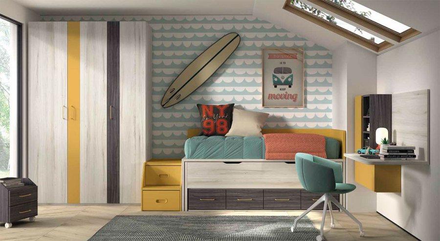 Dormitorio juvenil F015 Glicerio Chaves