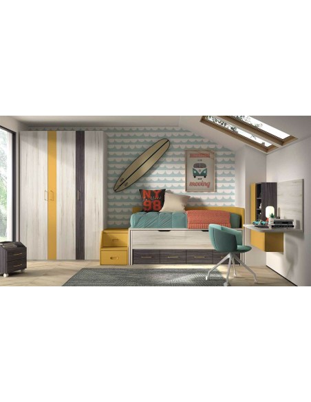 Dormitorio juvenil F015 Glicerio Chaves