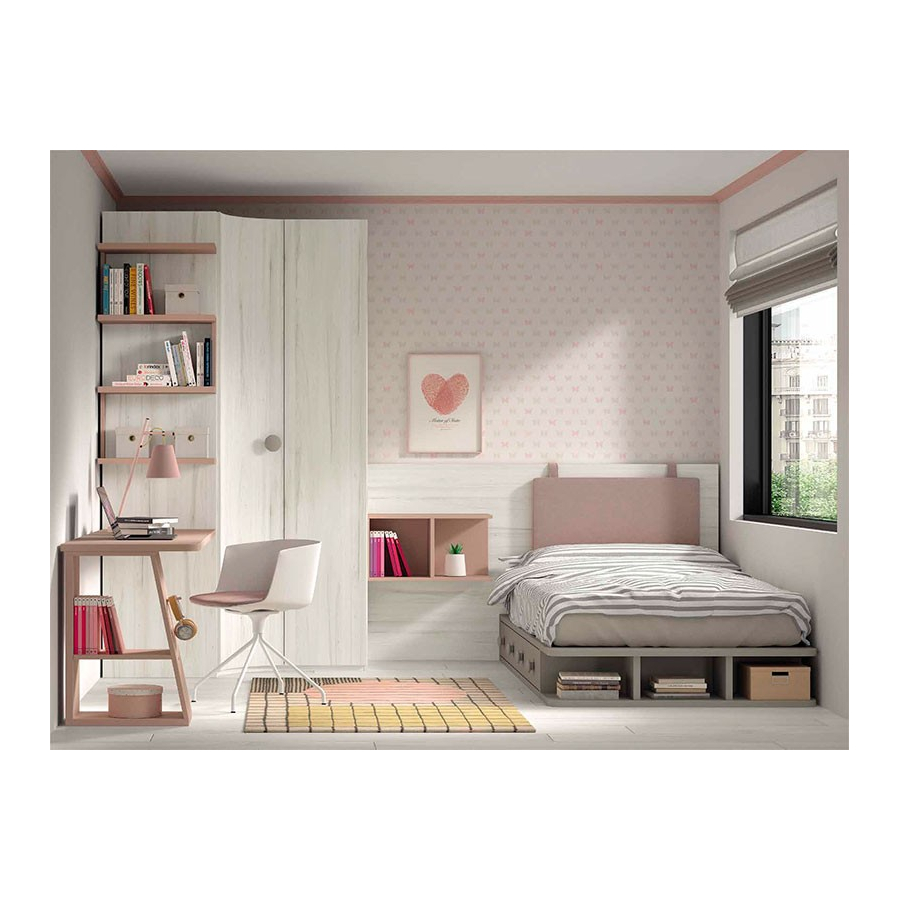 Dormitorio modular y personalizable en acabados