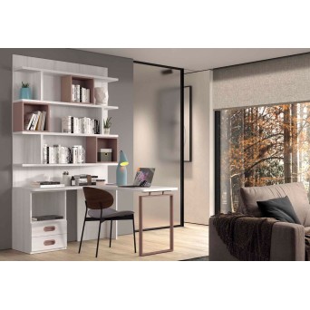 Zona de estudio juvenil fabricada en melamina y personalizable en acabados 2