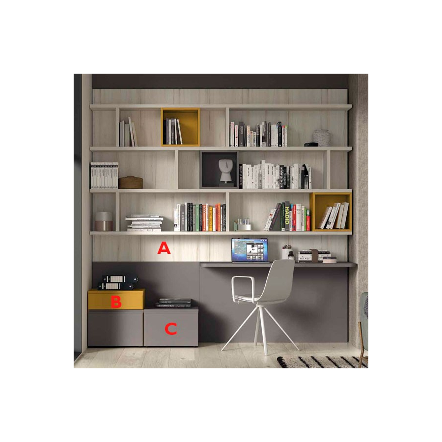 Zona de estudio juvenil moderna F357