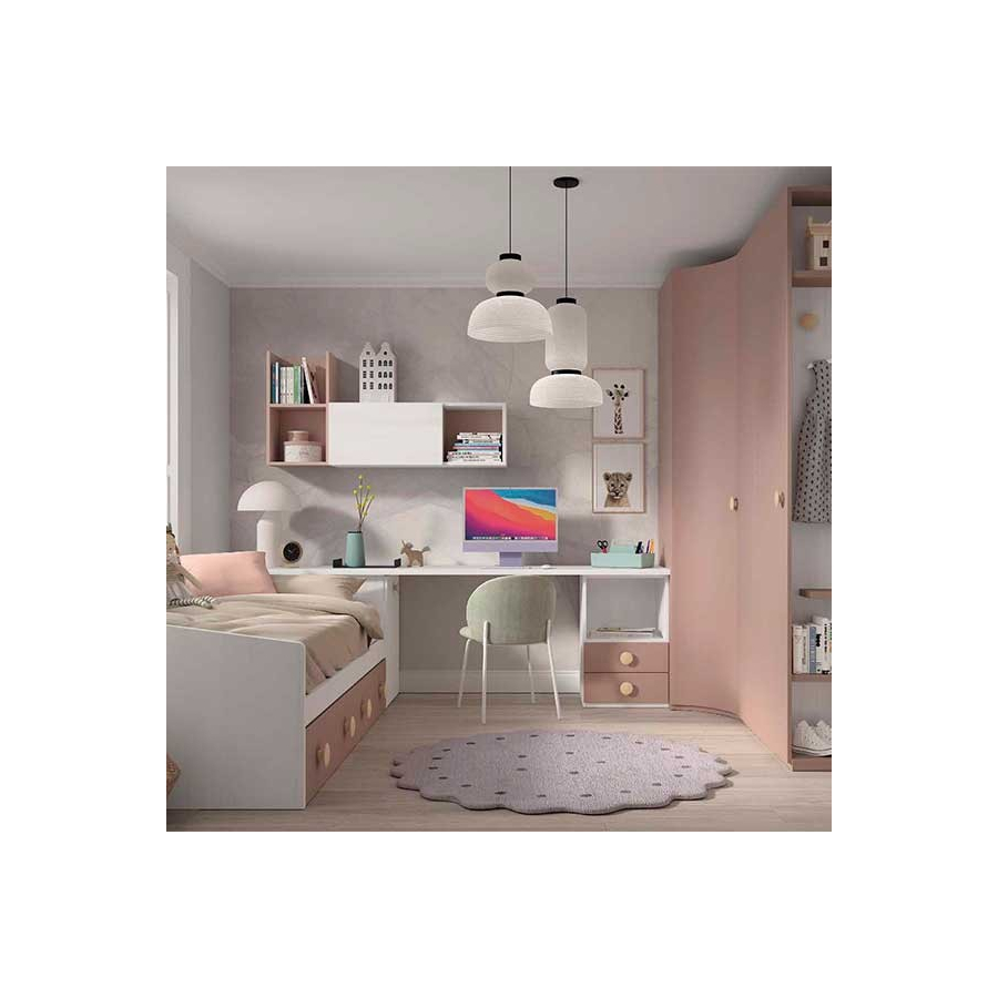 Dormitorio Juvenil F105 | Glicerio Chaves en Muebles Lara