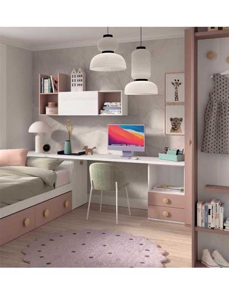 Dormitorio Juvenil F105 | Glicerio Chaves en Muebles Lara