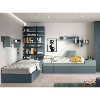 Dormitorio Juvenil modelo F161 completamente modular 2