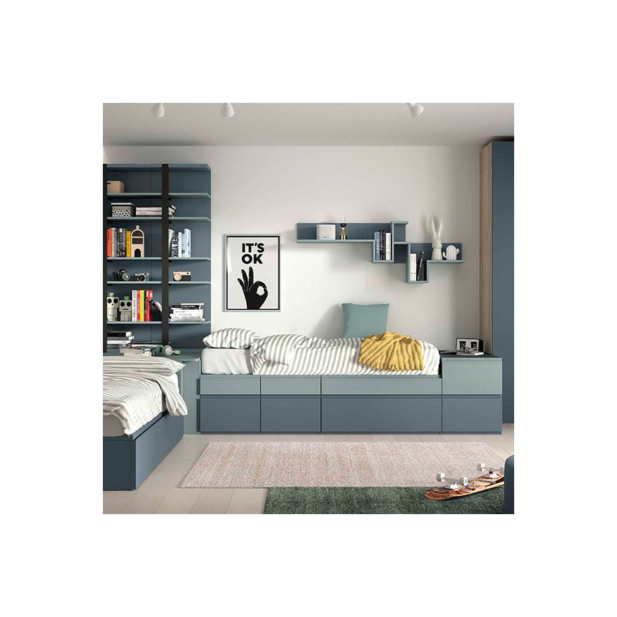 Dormitorio Juvenil modelo F161 completamente modular