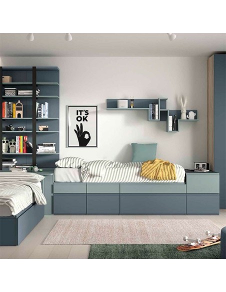 Dormitorio Juvenil modelo F161 completamente modular