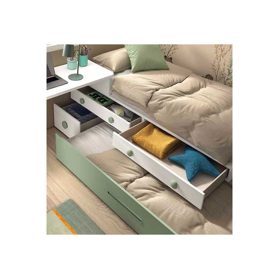 Dormitorio Juvenil F158 cajones