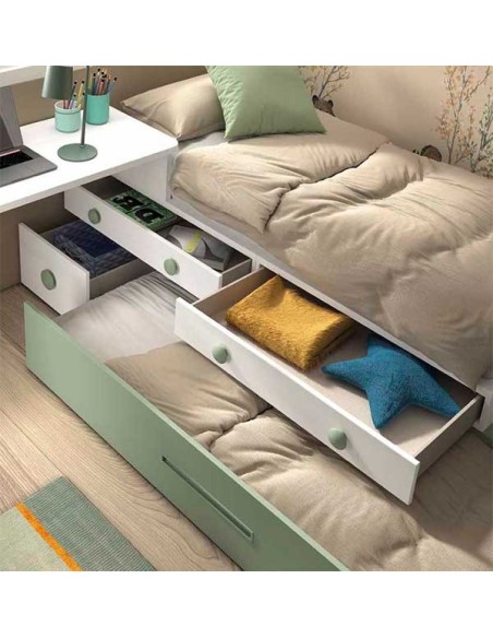 Dormitorio Juvenil F158 cajones