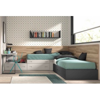 Dormitorio juvenil de fabricación nacional Glicerio Chaves 2
