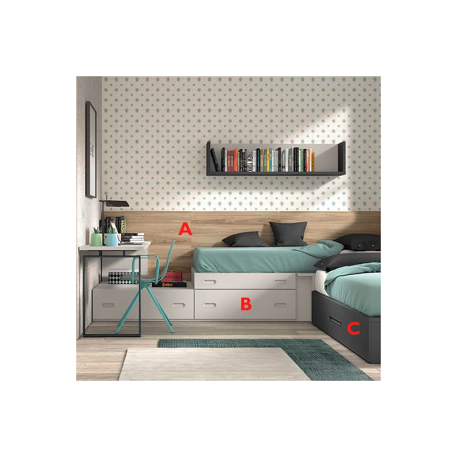 Personalización de módulos en acabados base, combinación y unicolores