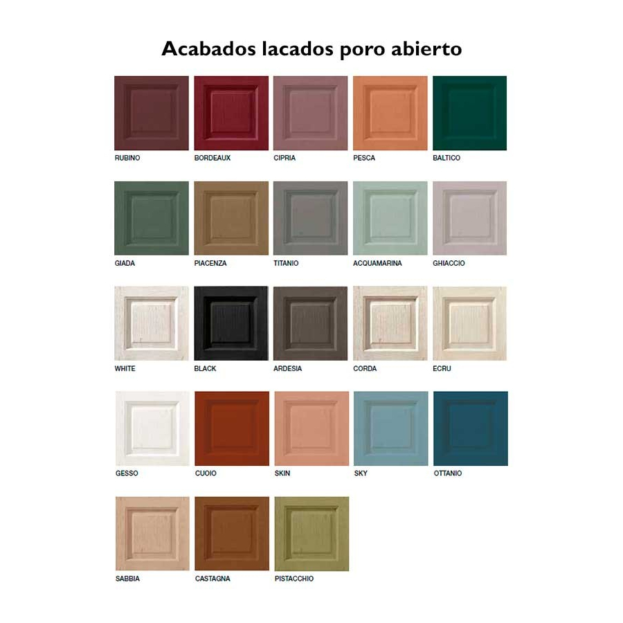 Acabados lacados poro abierto Devina Nais