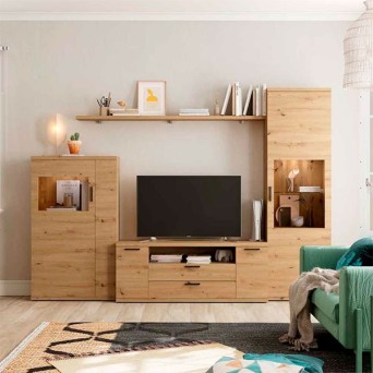 Salón de la colección Kronos modelo 702, fabricado en melamina
