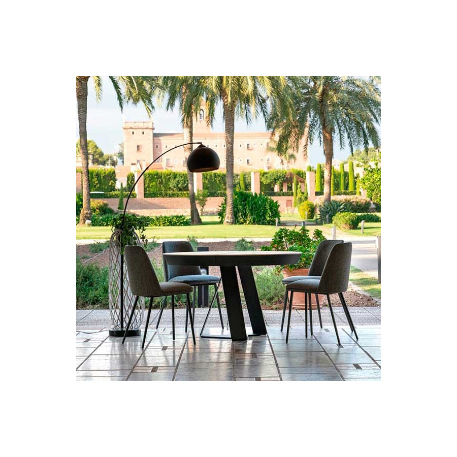 Mesa ext. Carcassonne Round tapa dekton