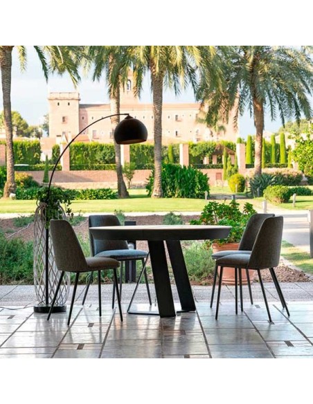 Mesa ext. Carcassonne Round tapa dekton