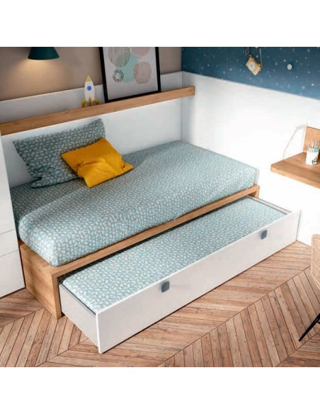 Cama nido con cama de arrastre para invitados