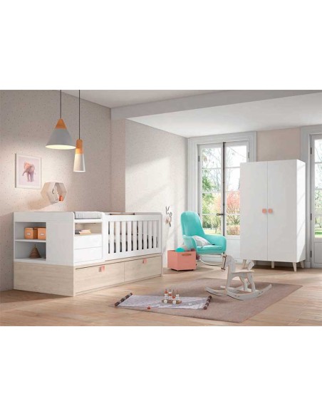 Dormitorio modular con cajones inferiores en Muebles Lara