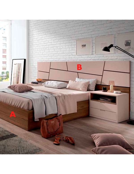 Dormitorio matrimonio con mesitas Boho 19