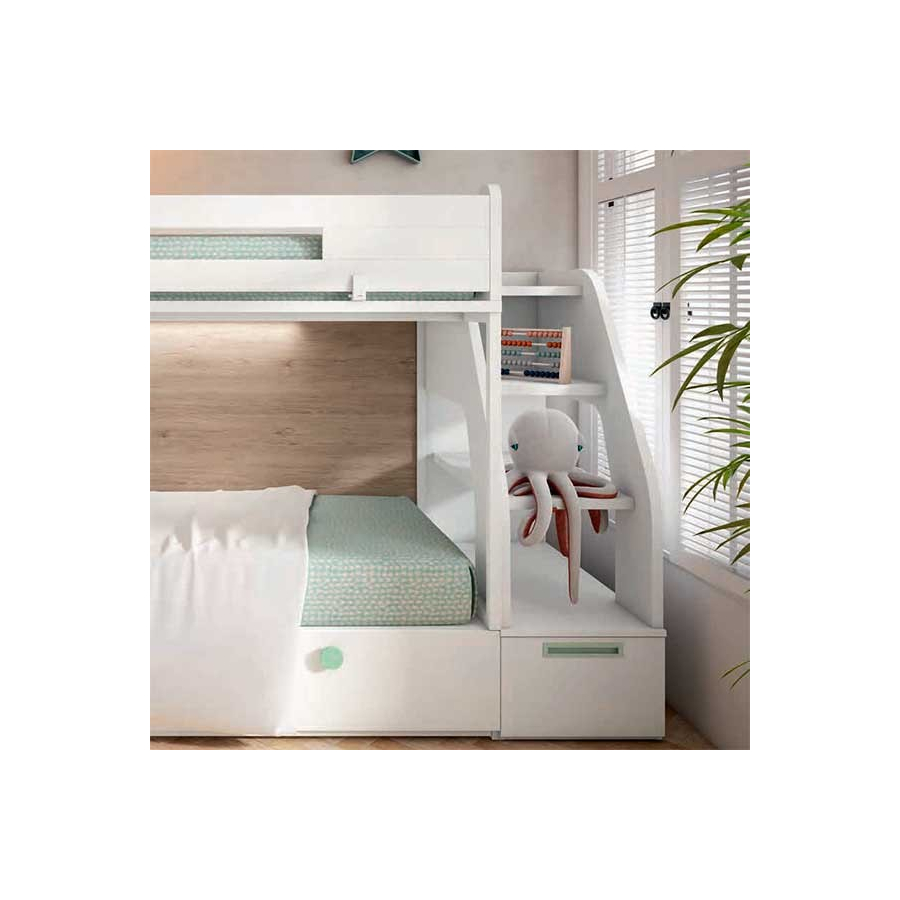 Dormitorio Juvenil Adapt 54 ESCALERAS LITERA