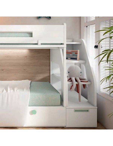 Dormitorio Juvenil Adapt 54 ESCALERAS LITERA