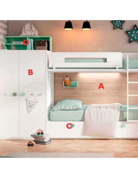 Dormitorio Juvenil Adapt 54 | Lan Mobel en Muebles Lara