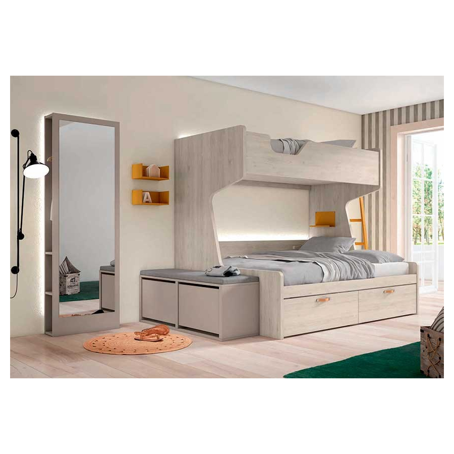 Composición juvenil cama abatible Rimobel