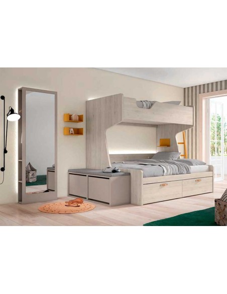 Composición juvenil cama abatible Rimobel