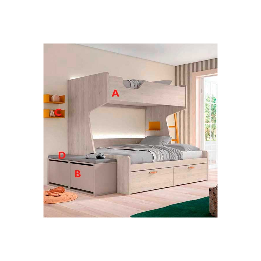 Dormitorio Juvenil Adapt 53 ACABADOS